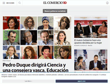 Tablet Screenshot of elcomercio.es